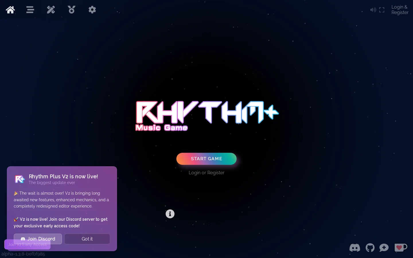 Rhythm Plus Homepage screenshot