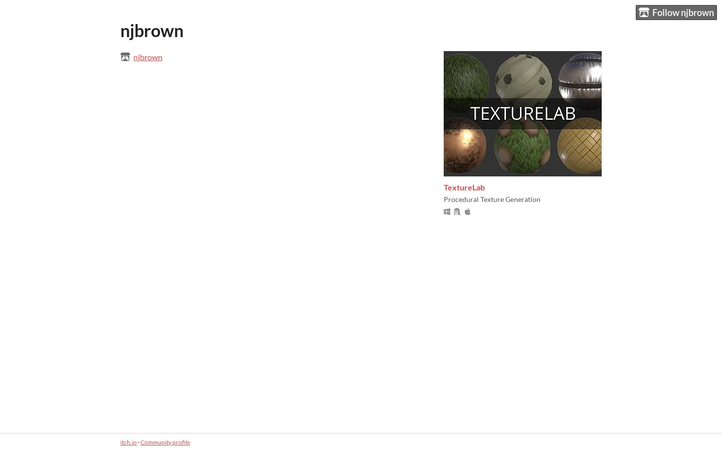 njbrown Homepage screenshot