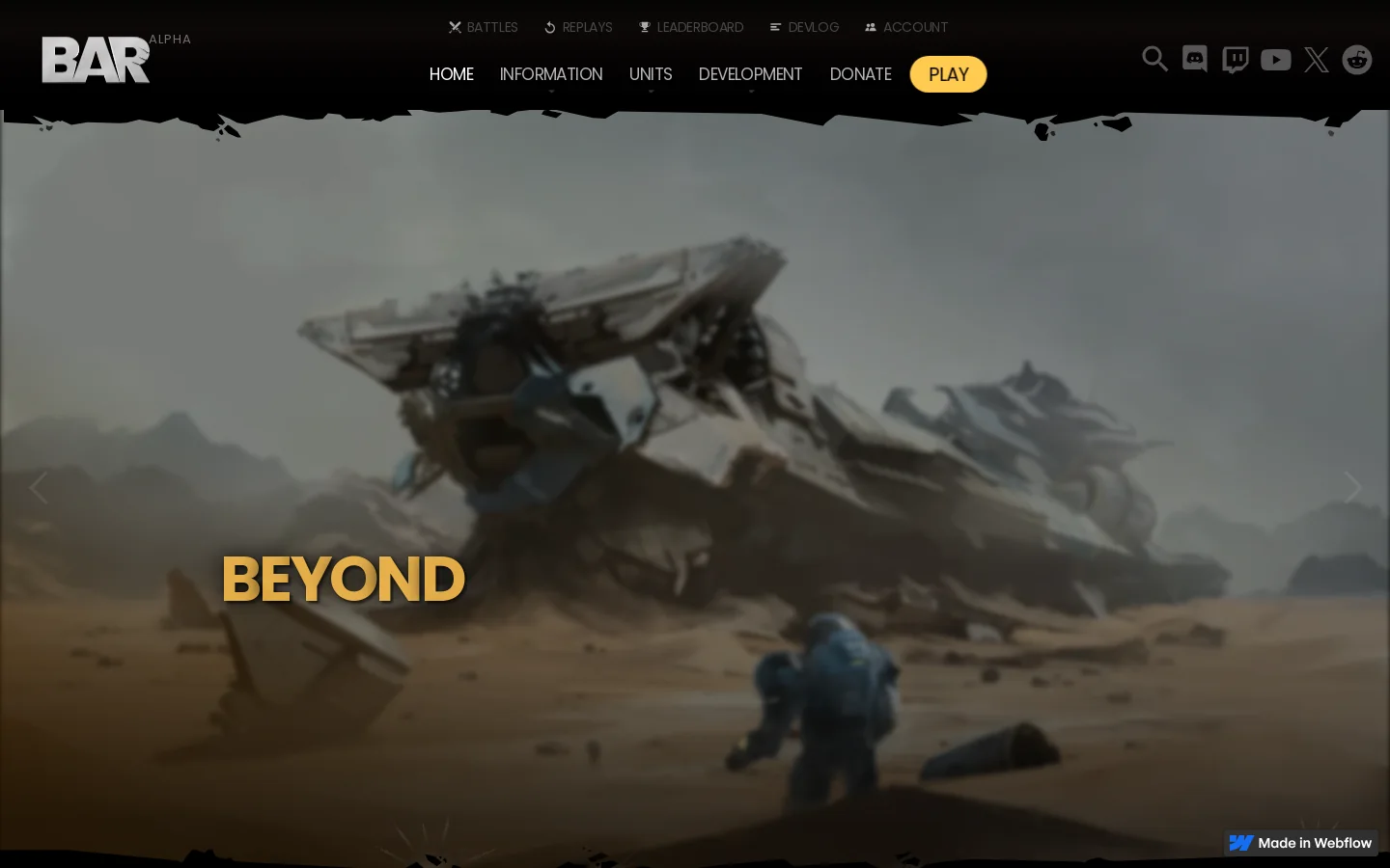 Beyond All Reason ★ RTS Homepage screenshot