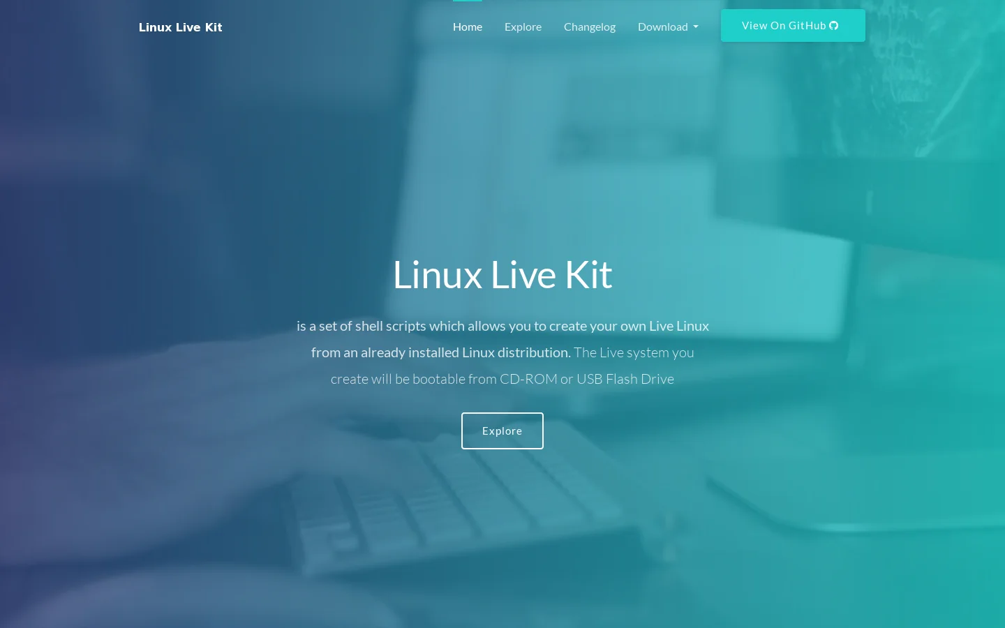 Linux Live Kit is a set of shell scripts which allows you to create your own Live Linux! Homepage screenshot