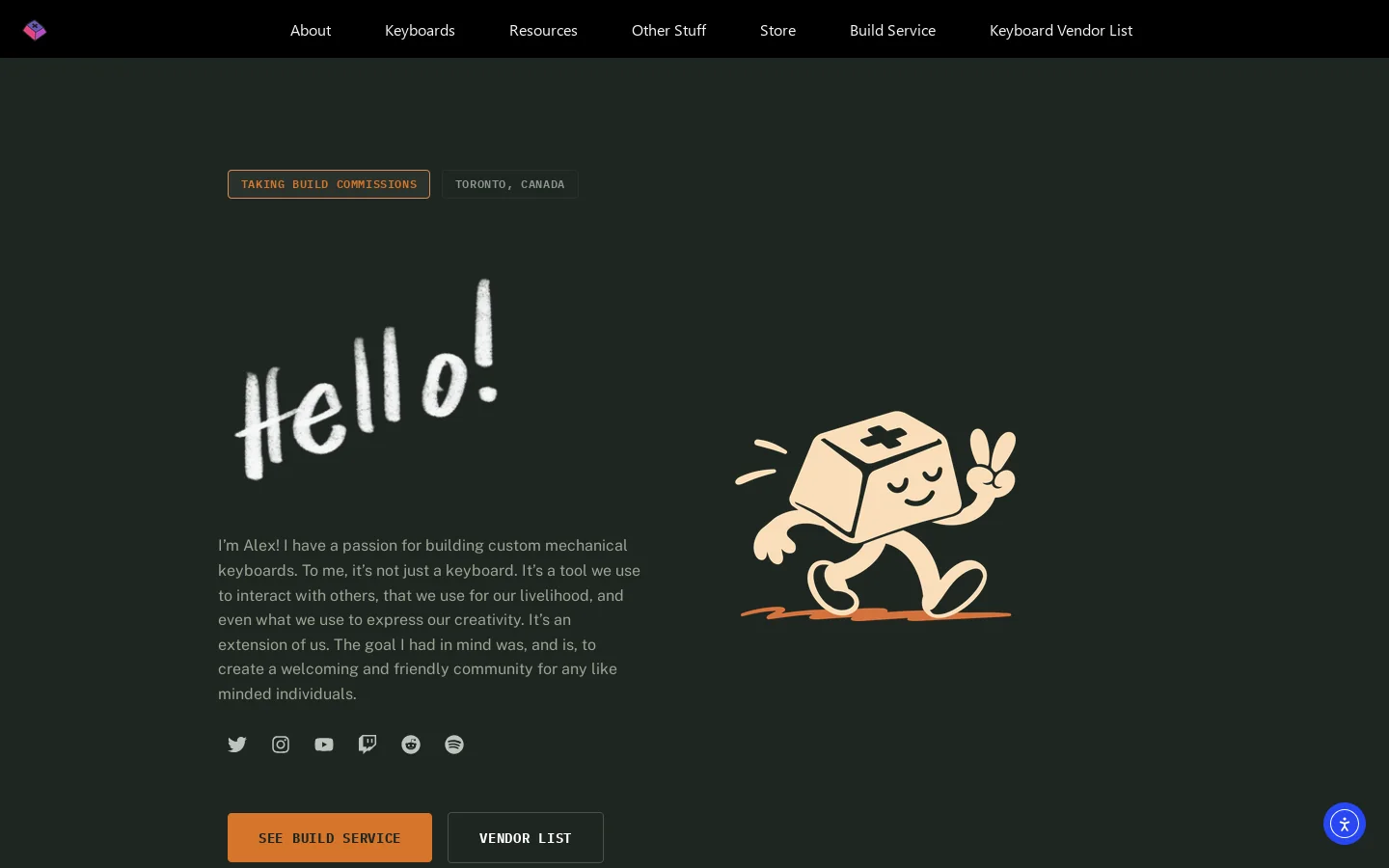 alexotos Homepage screenshot
