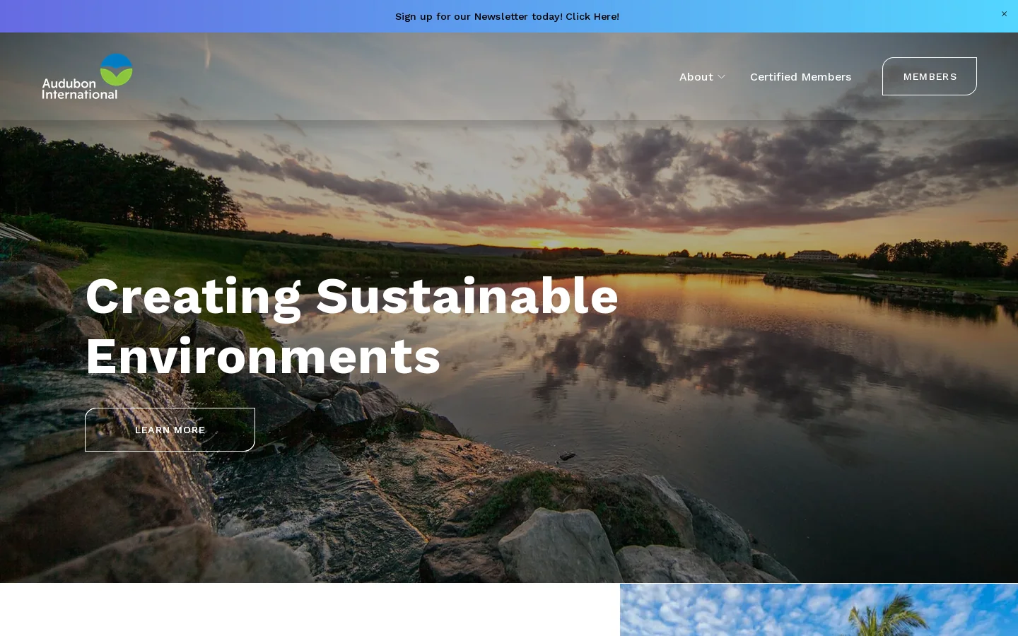 Audubon International Homepage screenshot