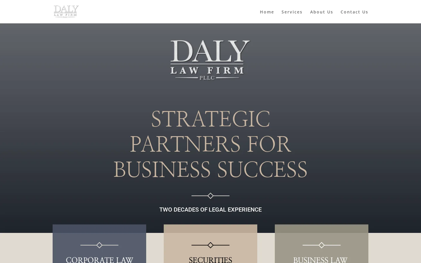 Daly Law Firm - Daly Law Firm Homepage screenshot