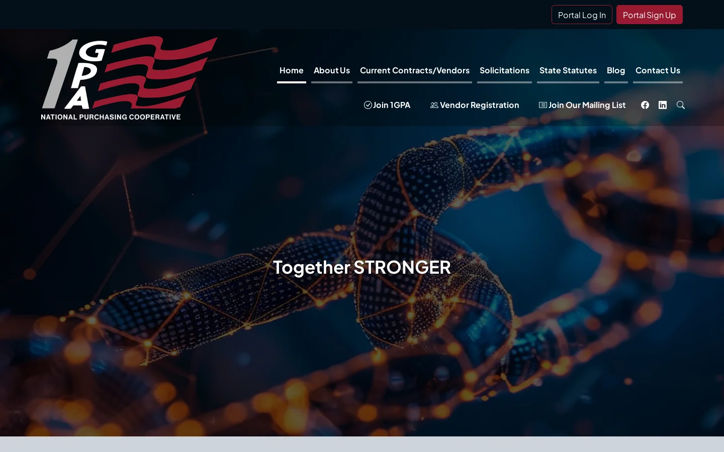 1GPA Homepage screenshot