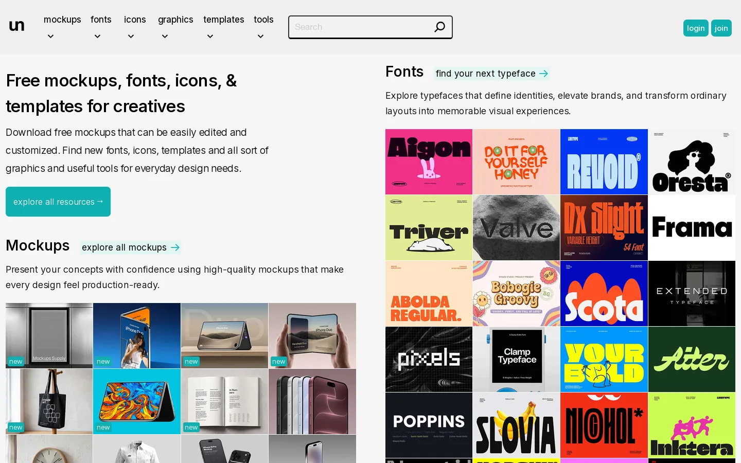 Unblast Homepage screenshot