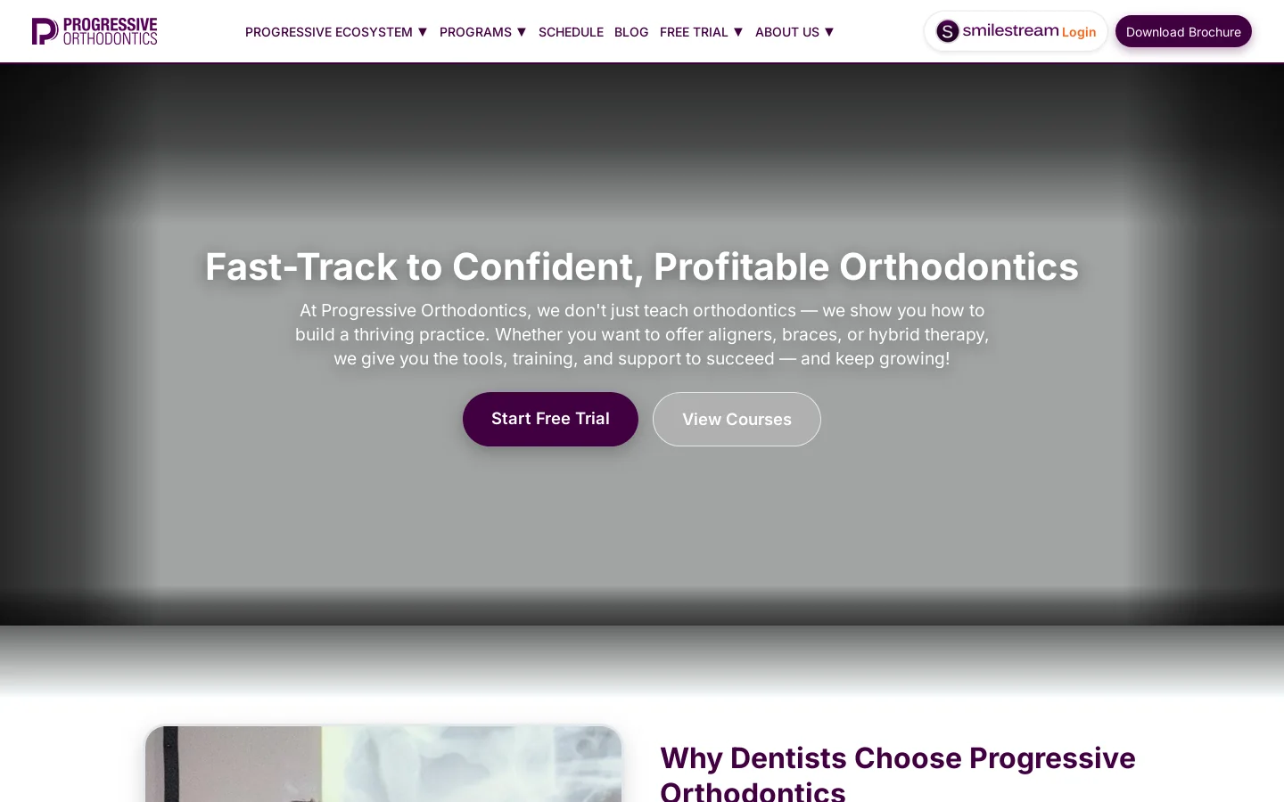 Progressive Orthodontics | Orthodontics Continuing Education Homepage screenshot