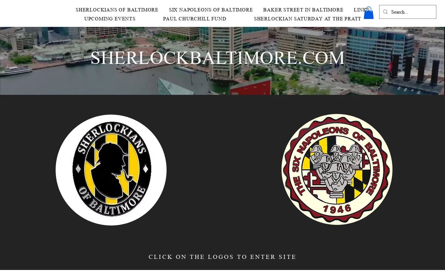 Sherlock Holmes Societies of Baltimore Homepage screenshot