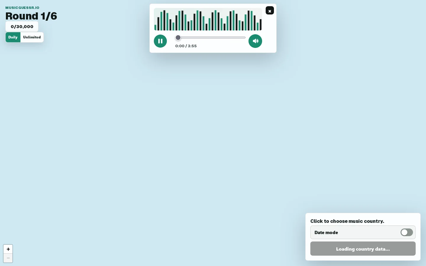 Music Guessr Homepage screenshot