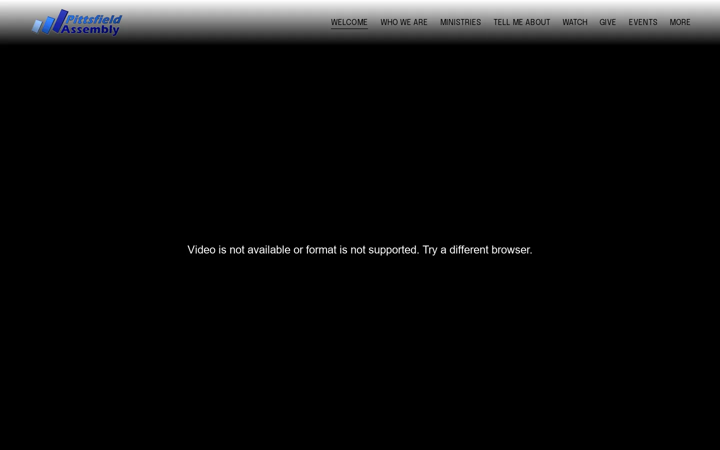 Pittsfield Assembly of God Homepage screenshot