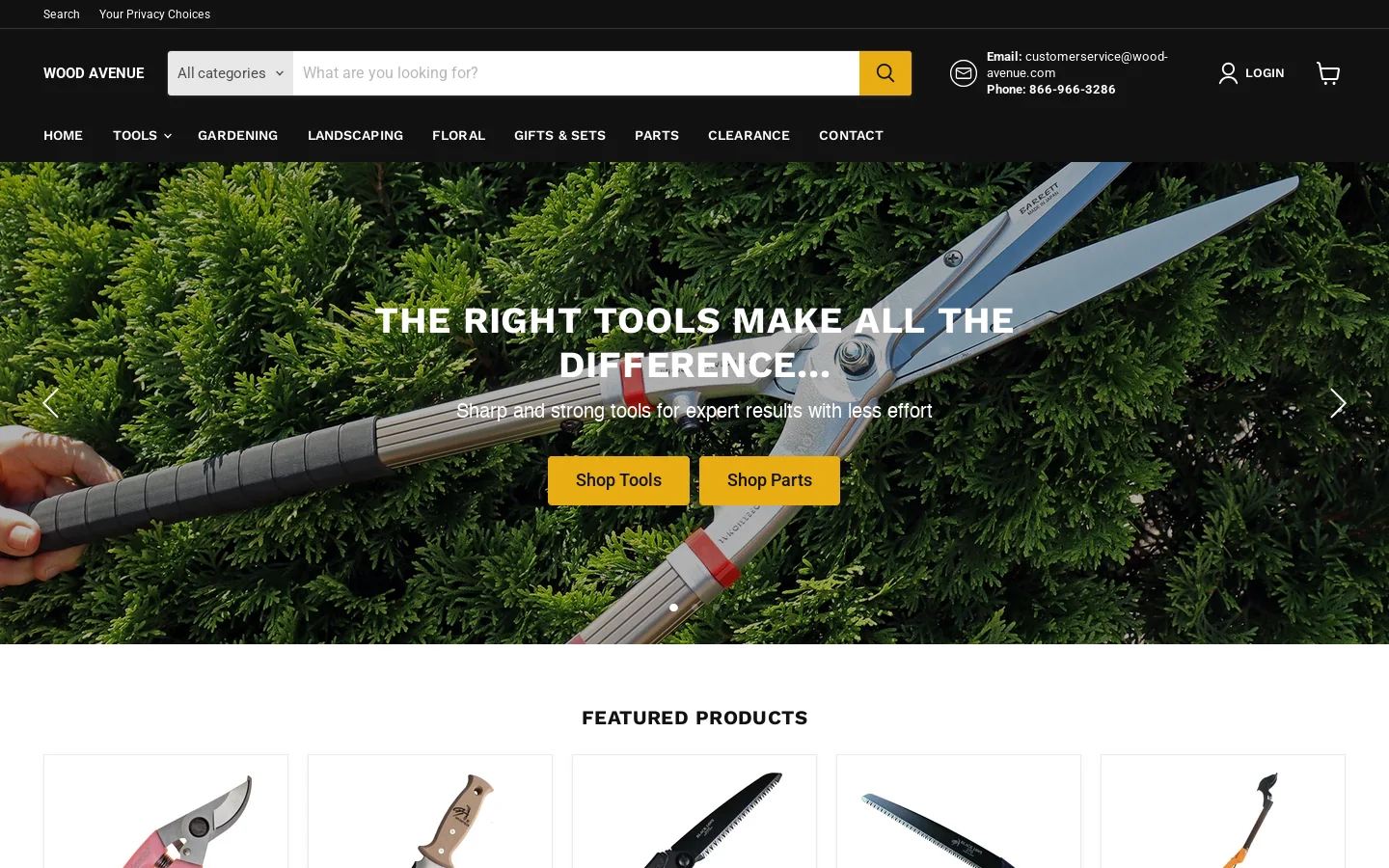 WOOD AVENUE Homepage screenshot