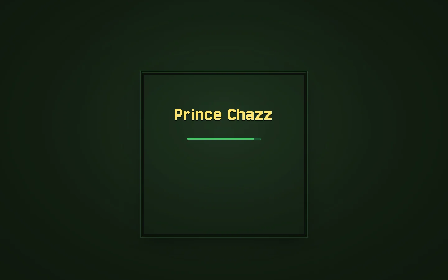 Prince Chazz Homepage screenshot