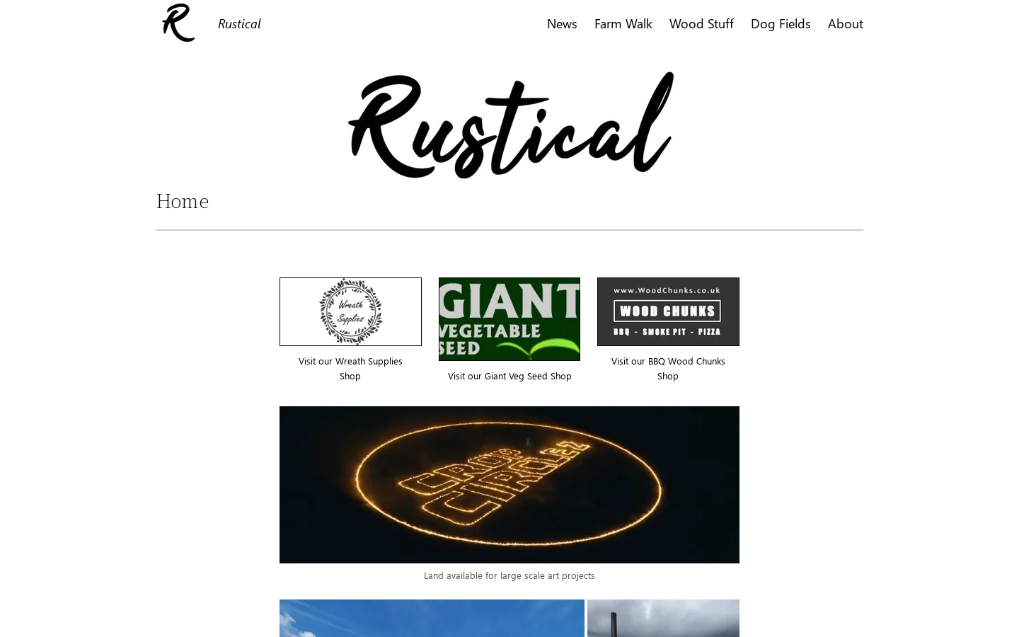 Rustical Homepage screenshot