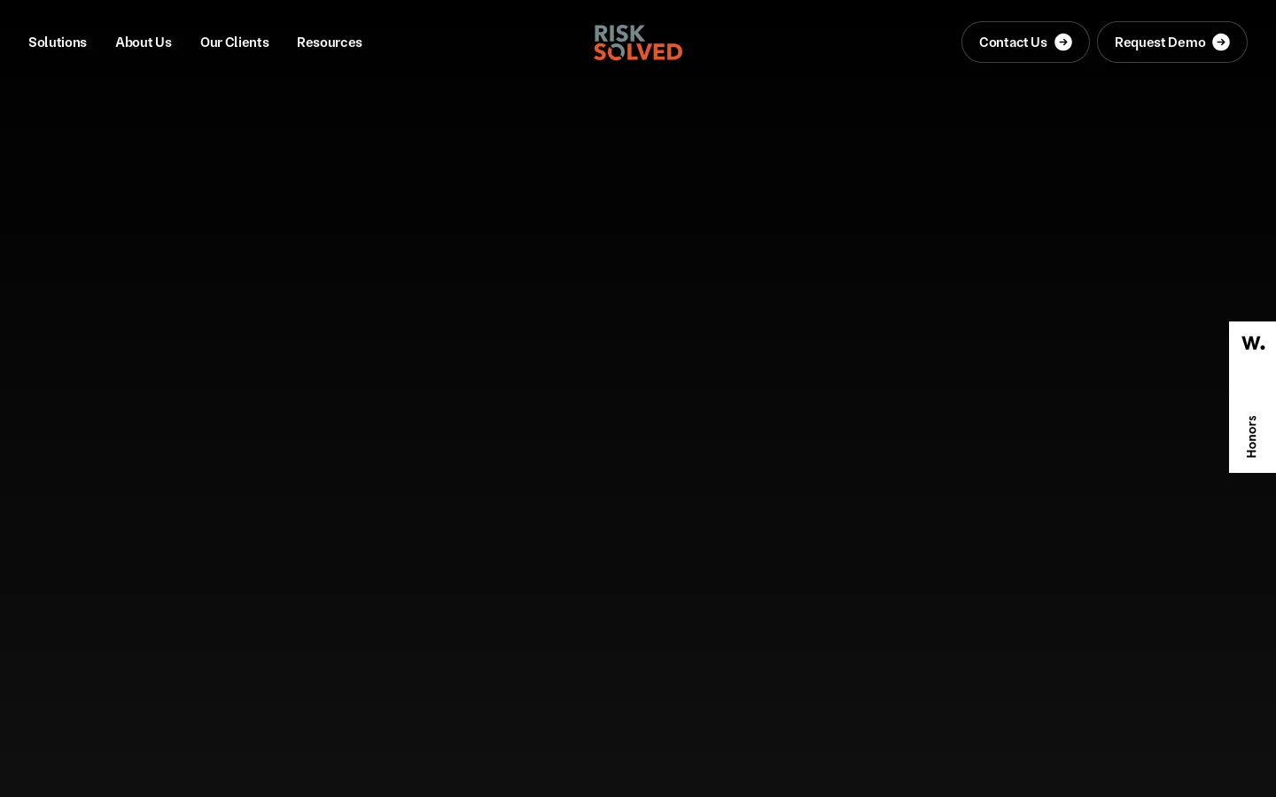 Risk Solved Homepage screenshot