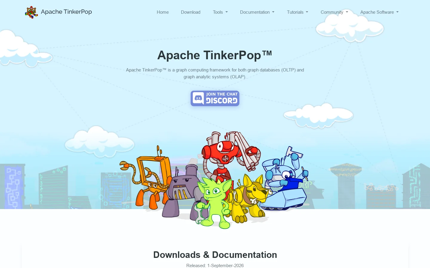 Graph Computing Framework | Apache TinkerPop Homepage screenshot