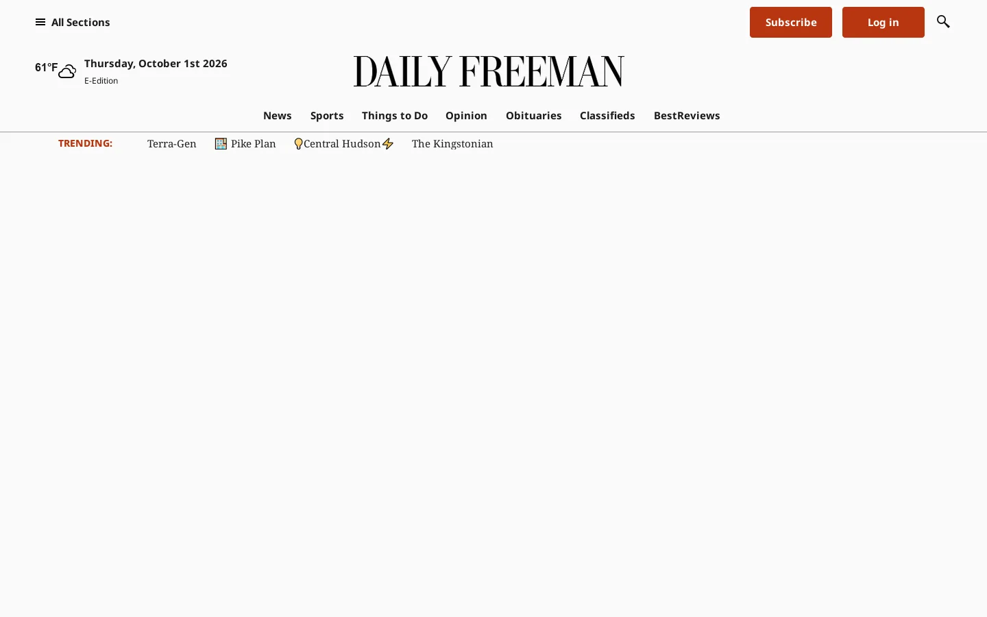 Kingston, NY News, Breaking News, Sports, Weather Homepage screenshot