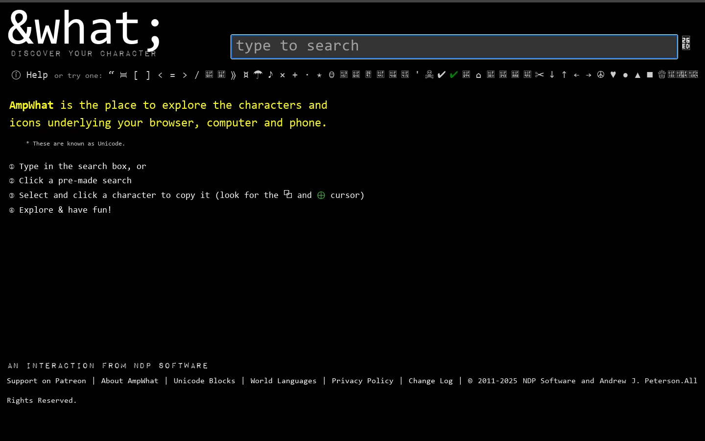 AmpWhat Homepage screenshot