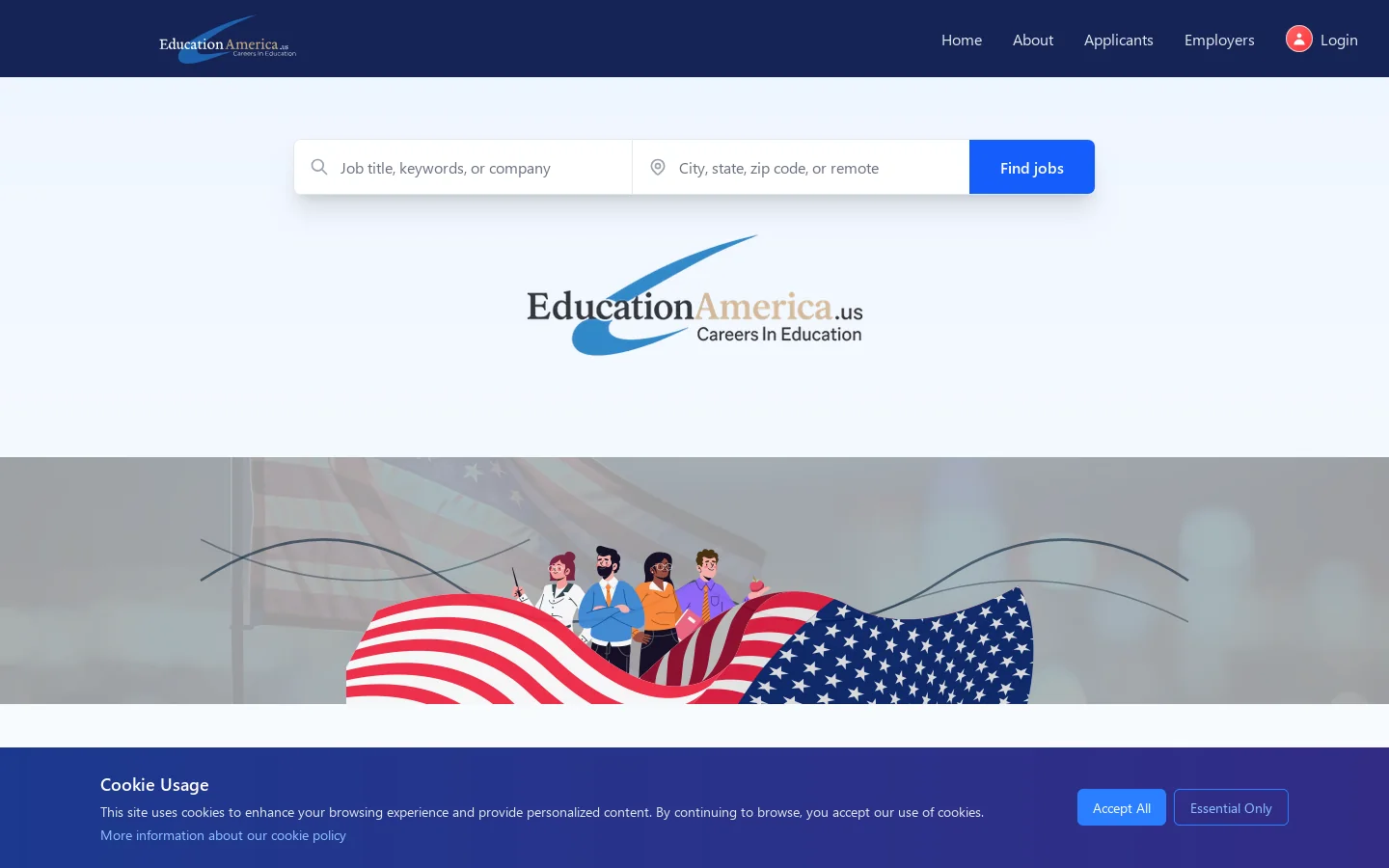 Education America Network Homepage screenshot