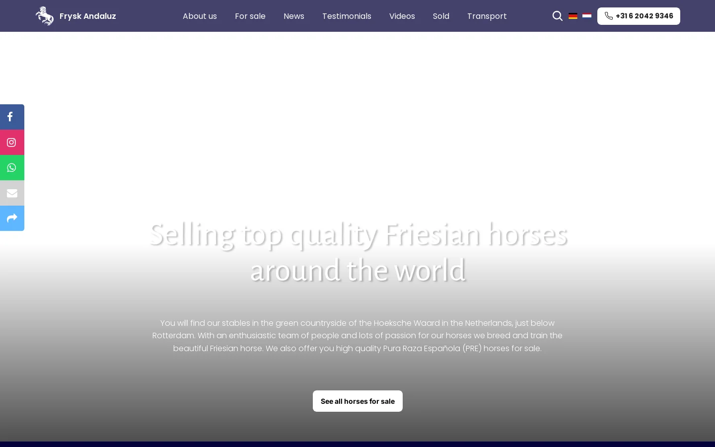 Frysk Andaluz Homepage screenshot
