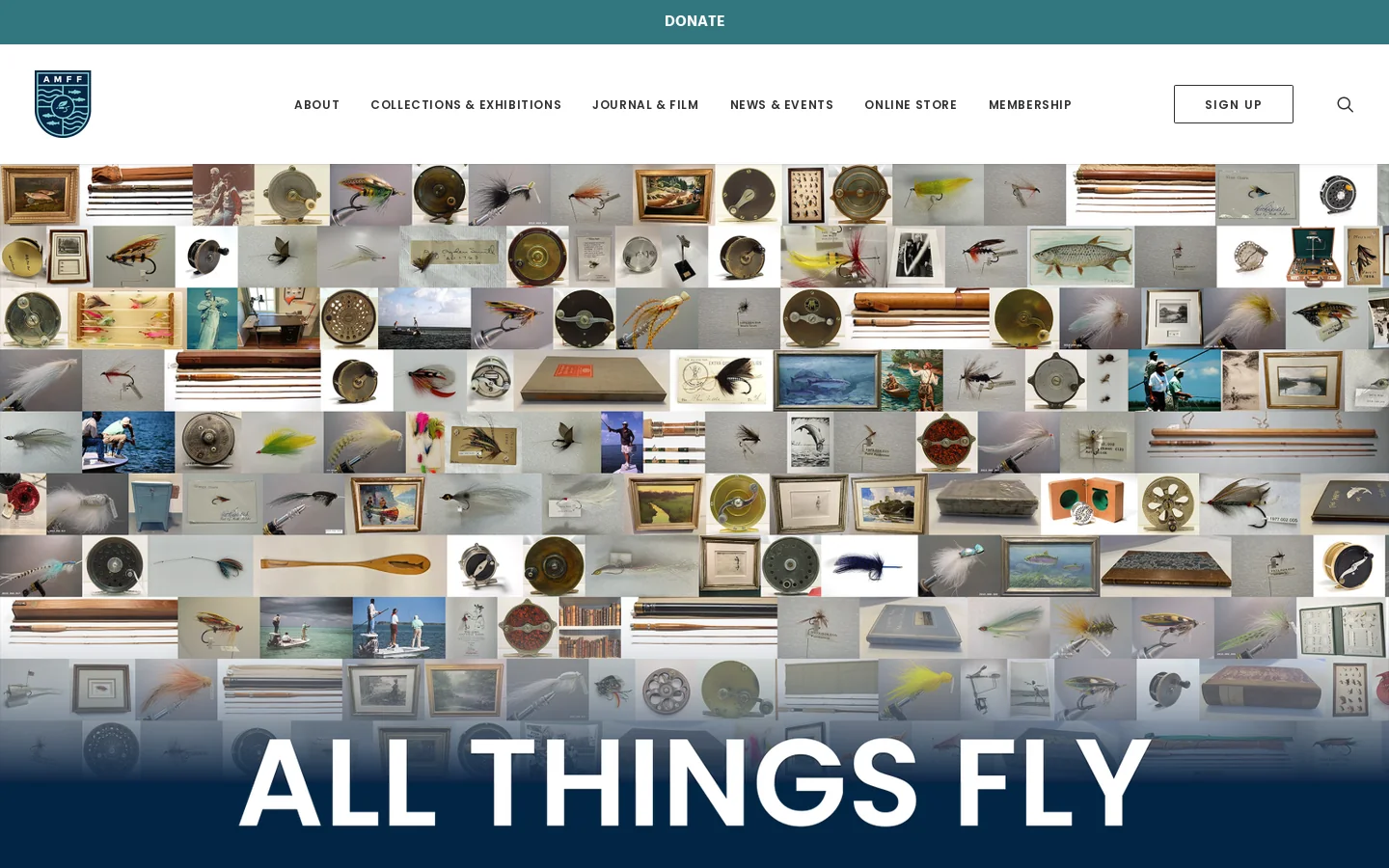 American Museum Of Fly Fishing - American Museum of Fly Fishing Homepage screenshot