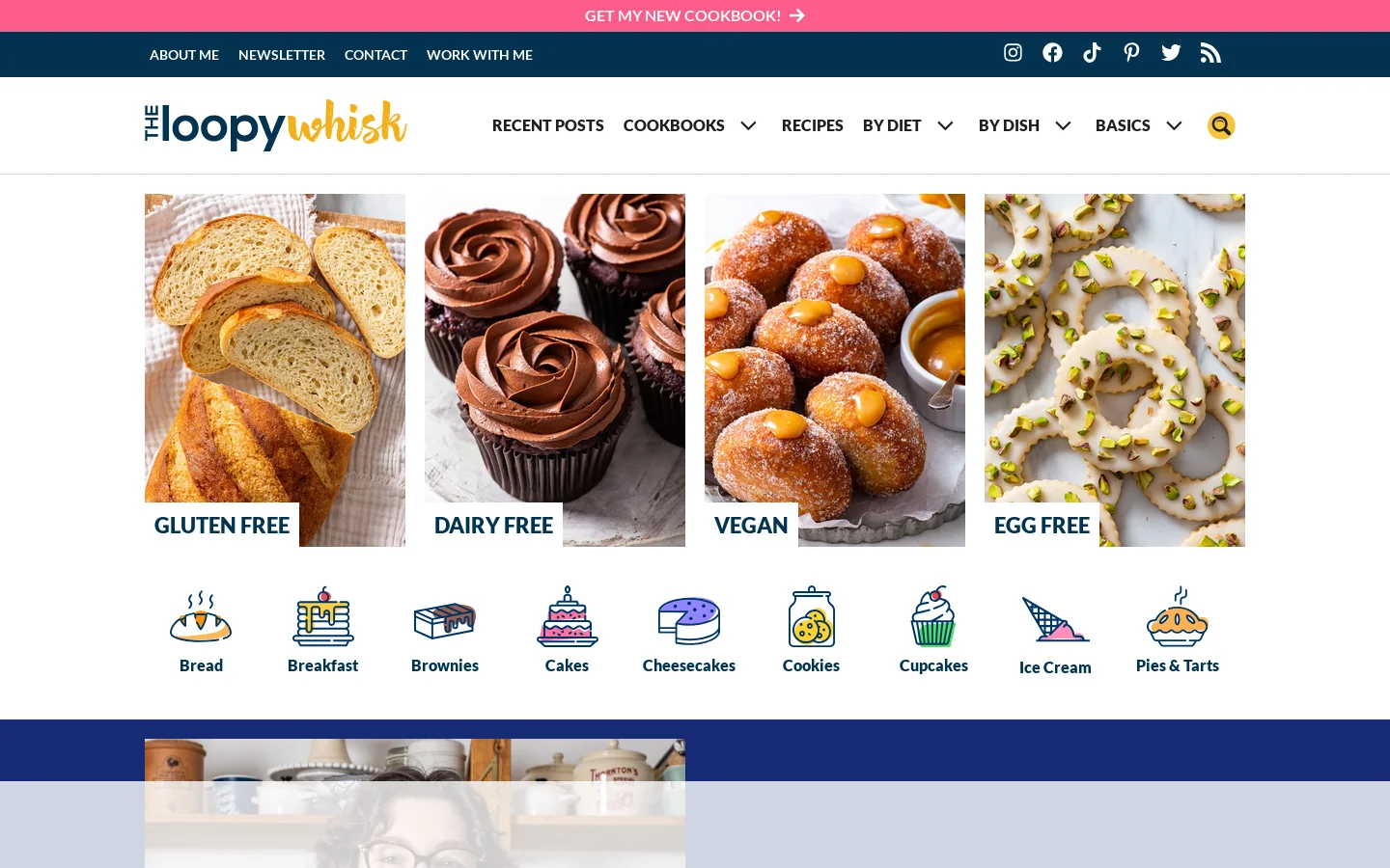 The Loopy Whisk Homepage screenshot