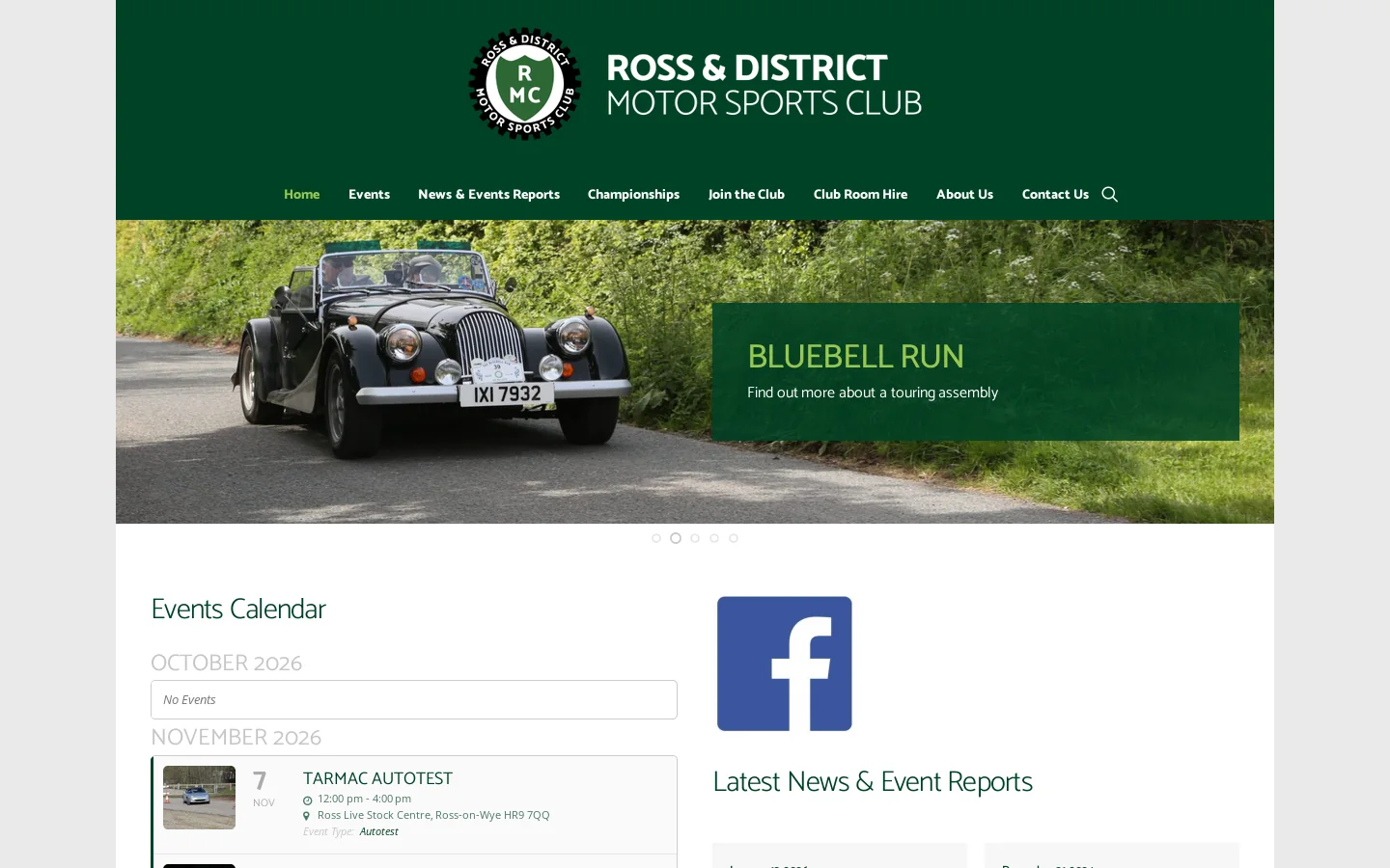 Ross Motorsports Homepage screenshot