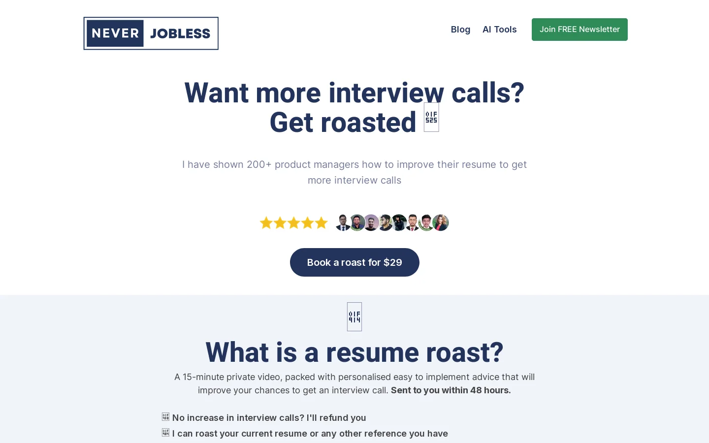 Professional Resume Review Services | Beat ATS Bots & Impress Recruiters Homepage screenshot