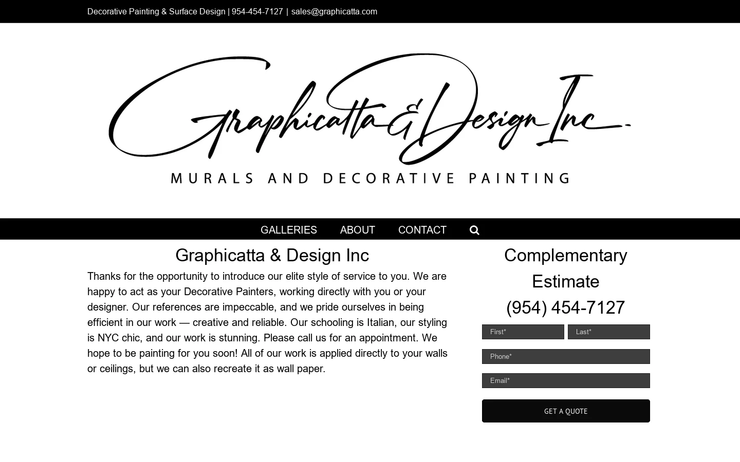 Graphicatta Homepage screenshot