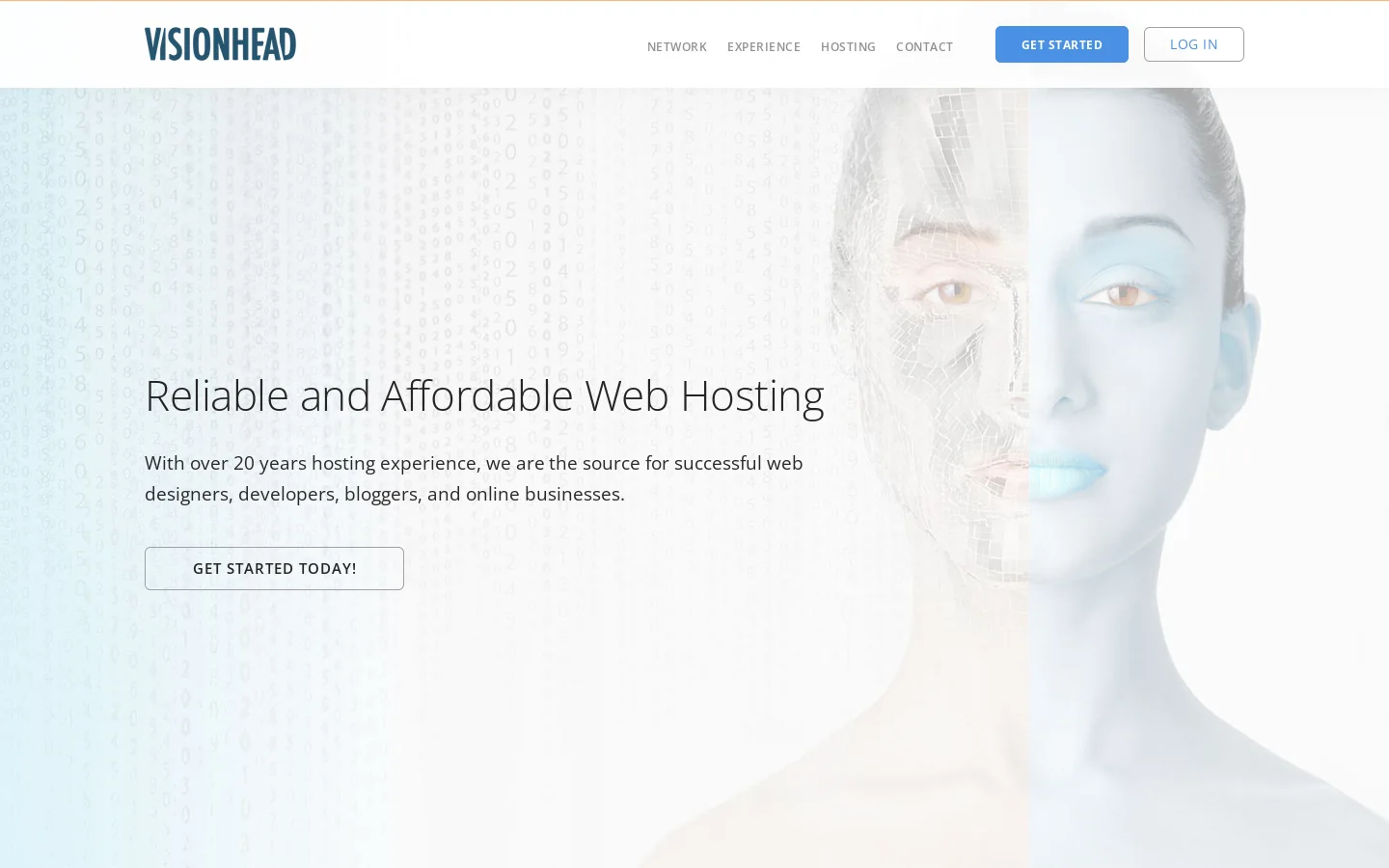 VISIONHEAD Homepage screenshot