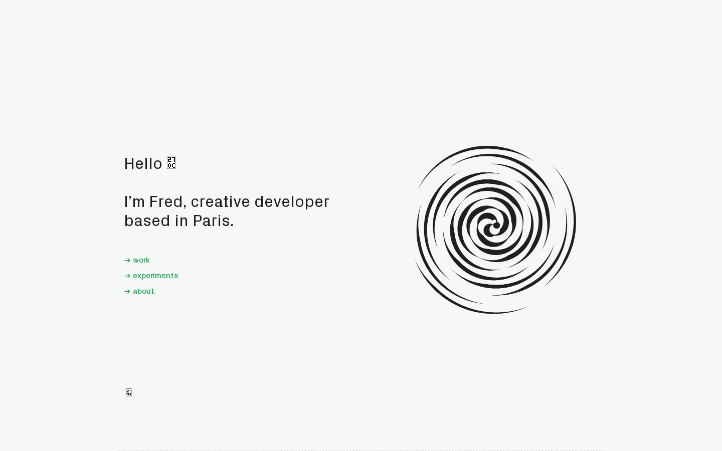 Fred Briolet Homepage screenshot