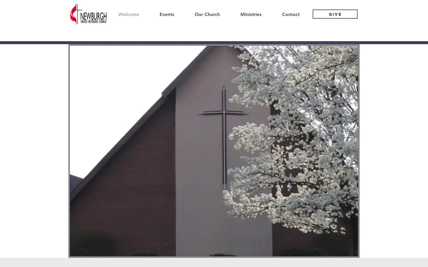 Newburgh United Methodist Church Homepage screenshot