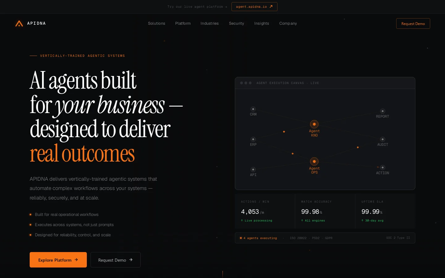 APIDNA Homepage screenshot