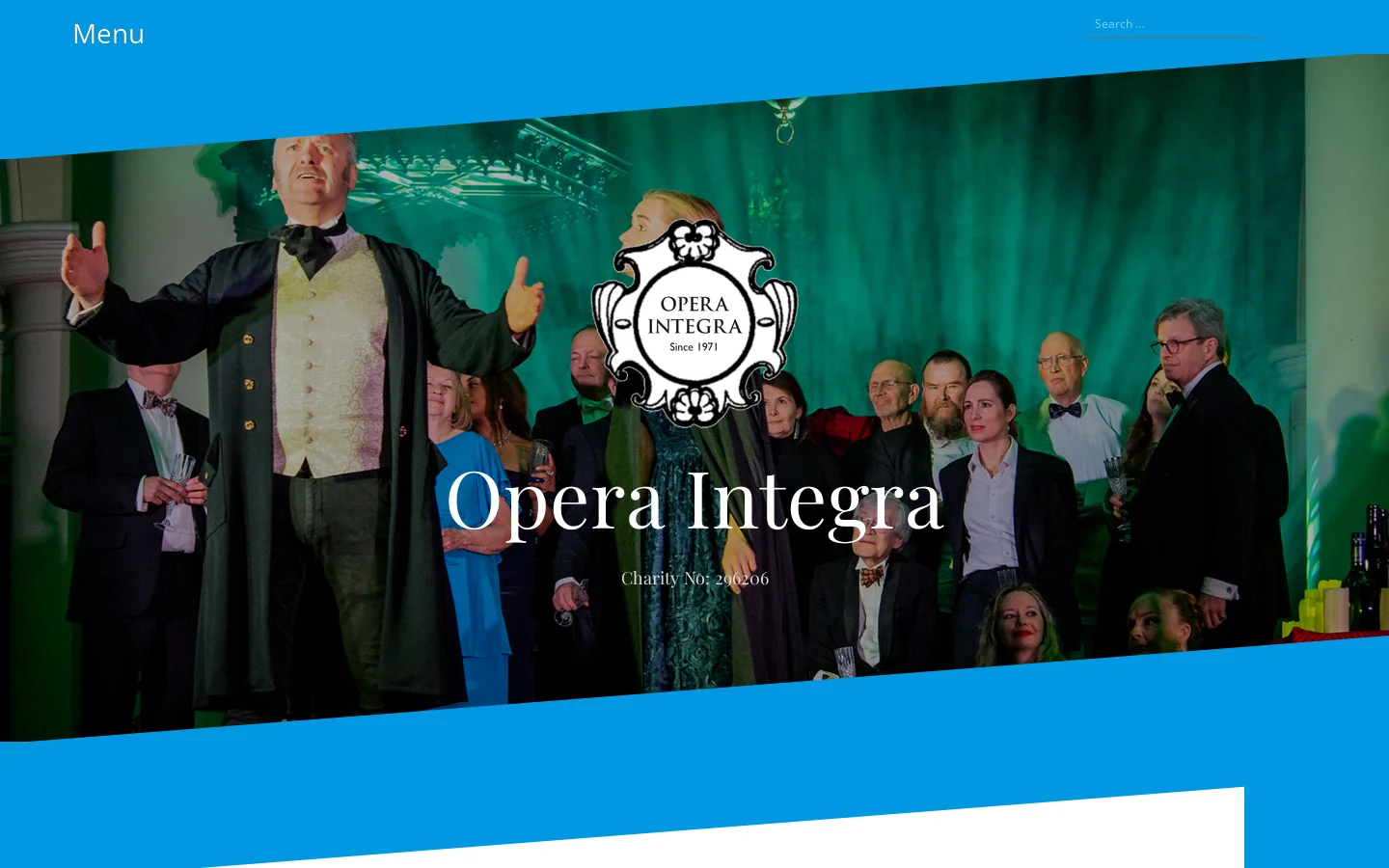 Opera Integra Homepage screenshot