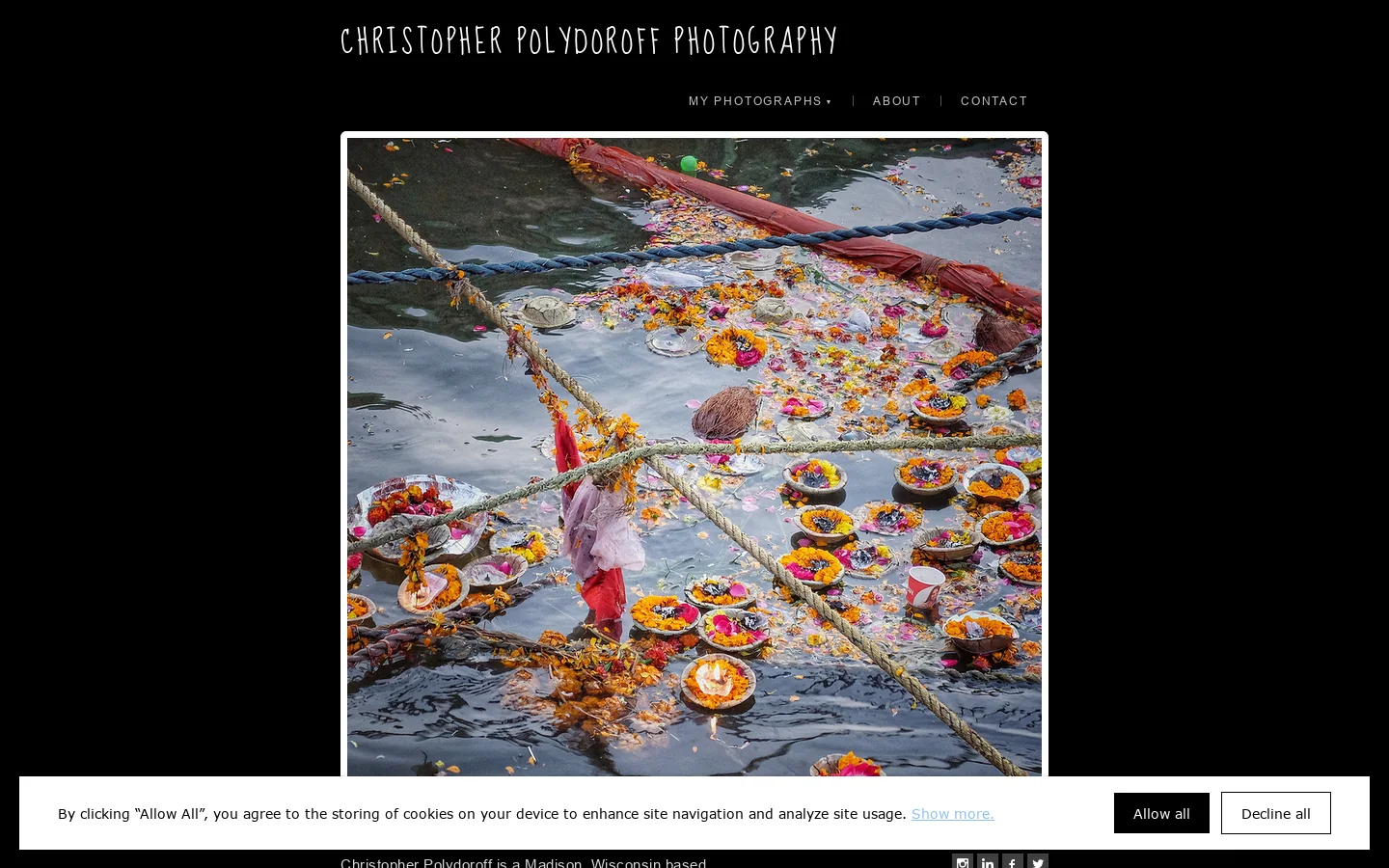 Christopher Polydoroff Photography Homepage screenshot