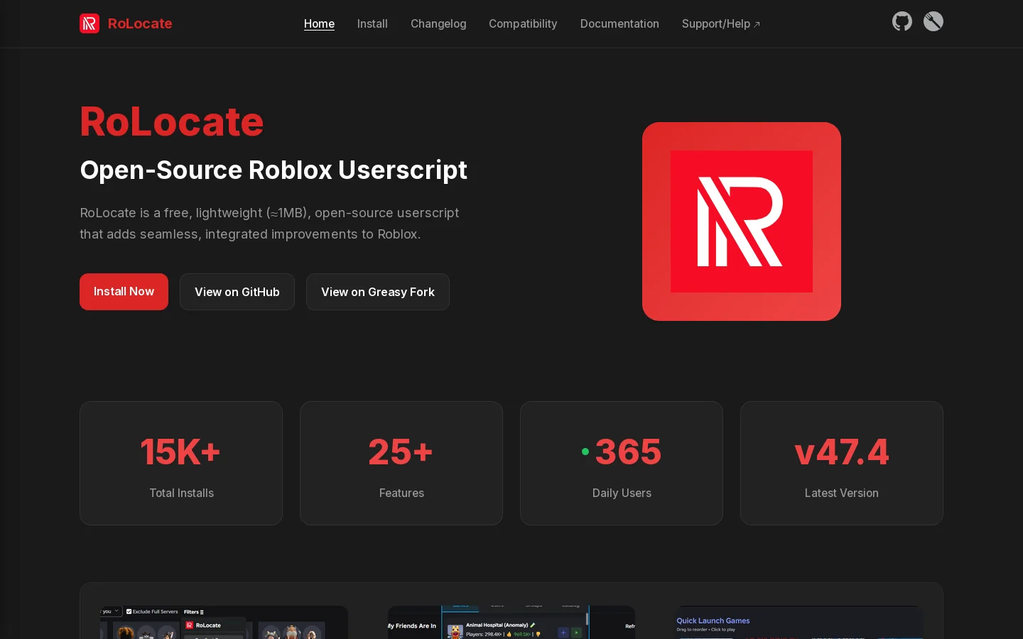 Redirecting... Homepage screenshot