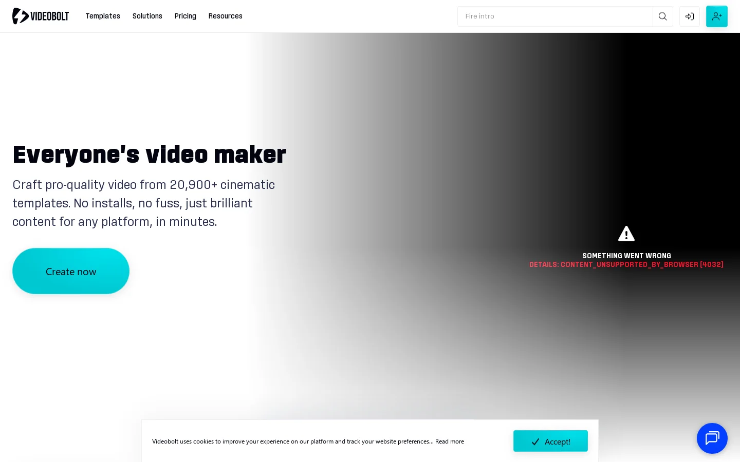 Videobolt.net Homepage screenshot