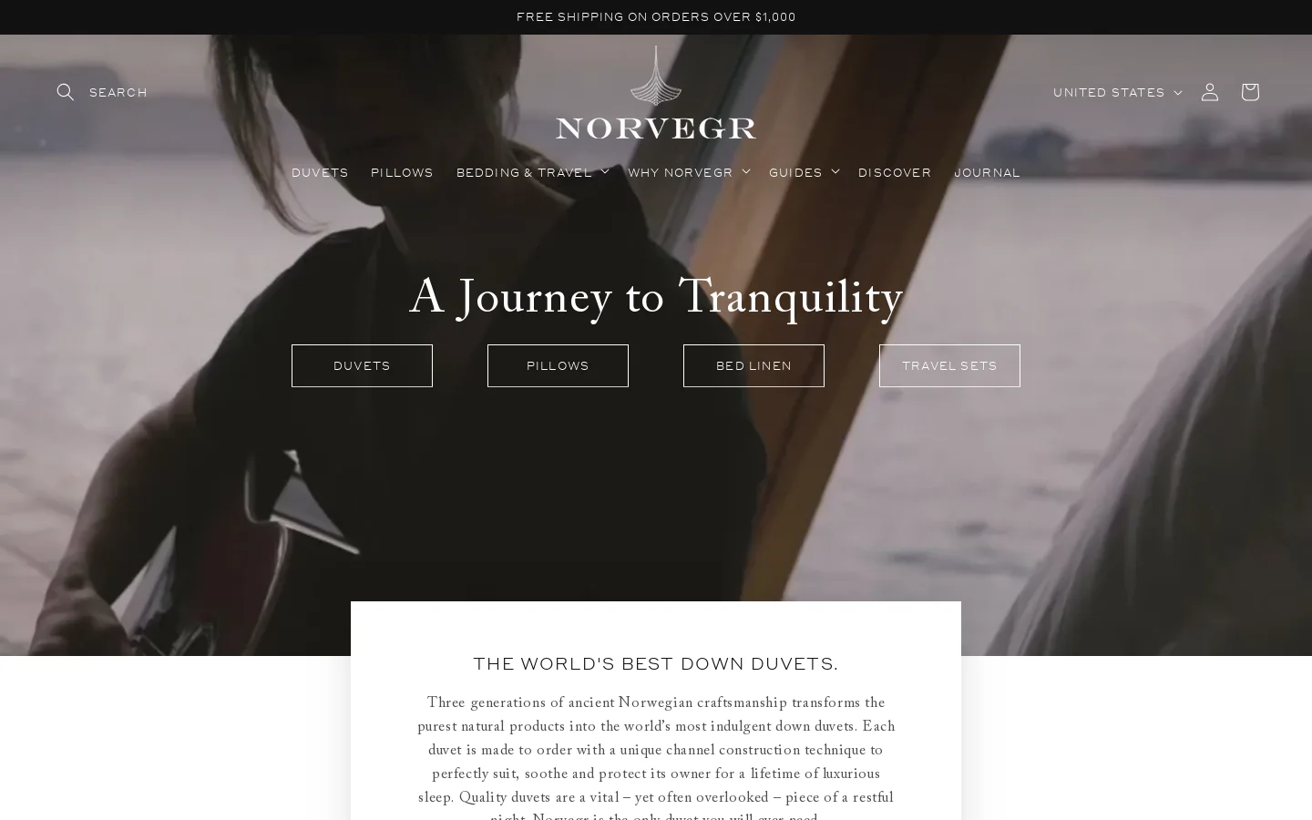 Norvegr Homepage screenshot