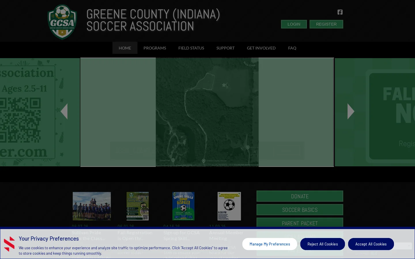 Home Homepage screenshot