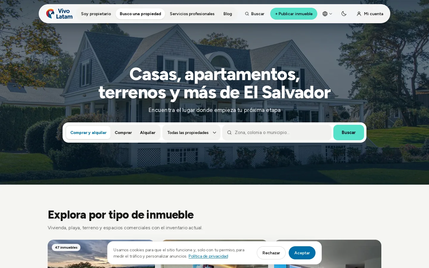 Vivo Latam Homepage screenshot