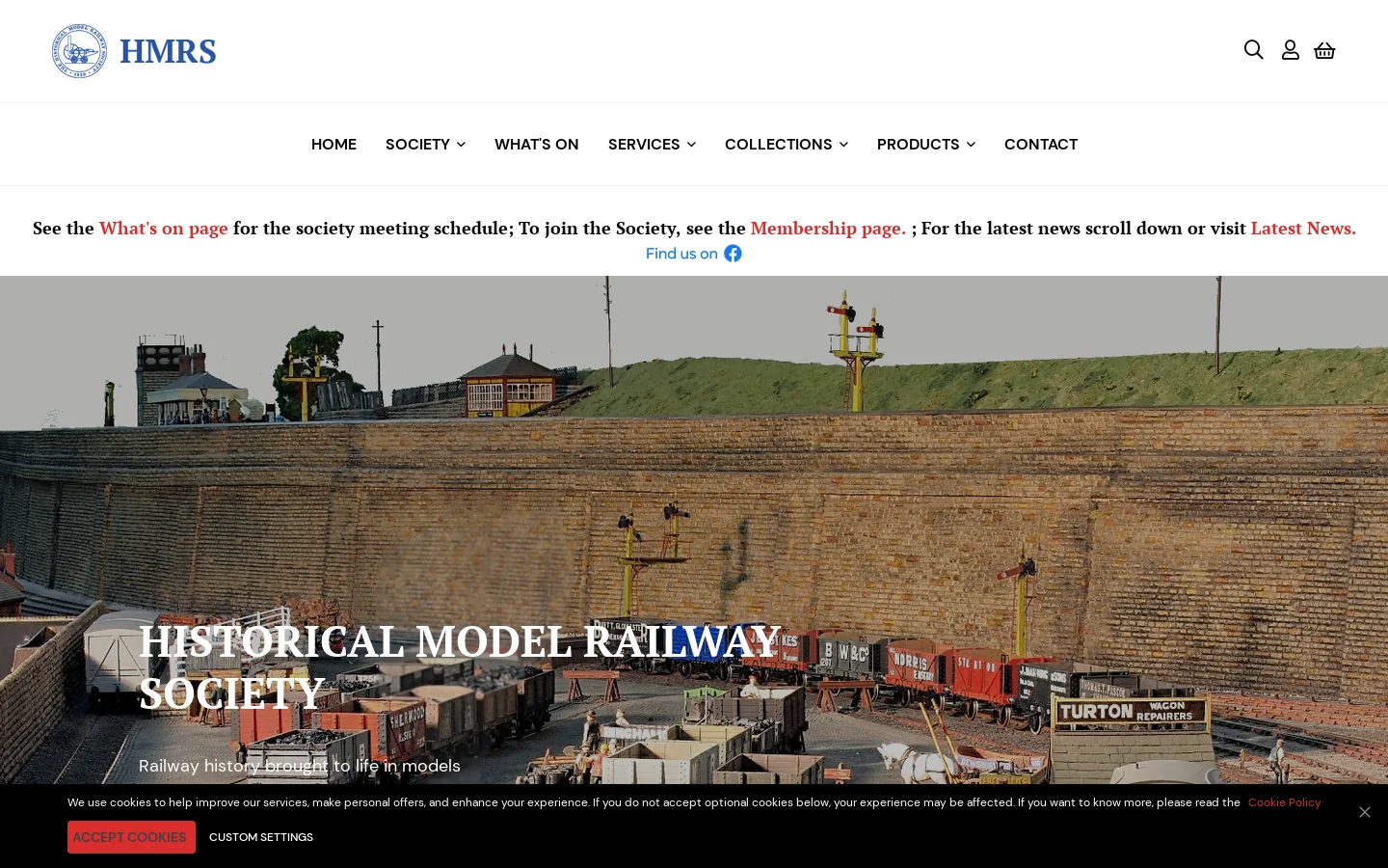 HMRS Homepage screenshot