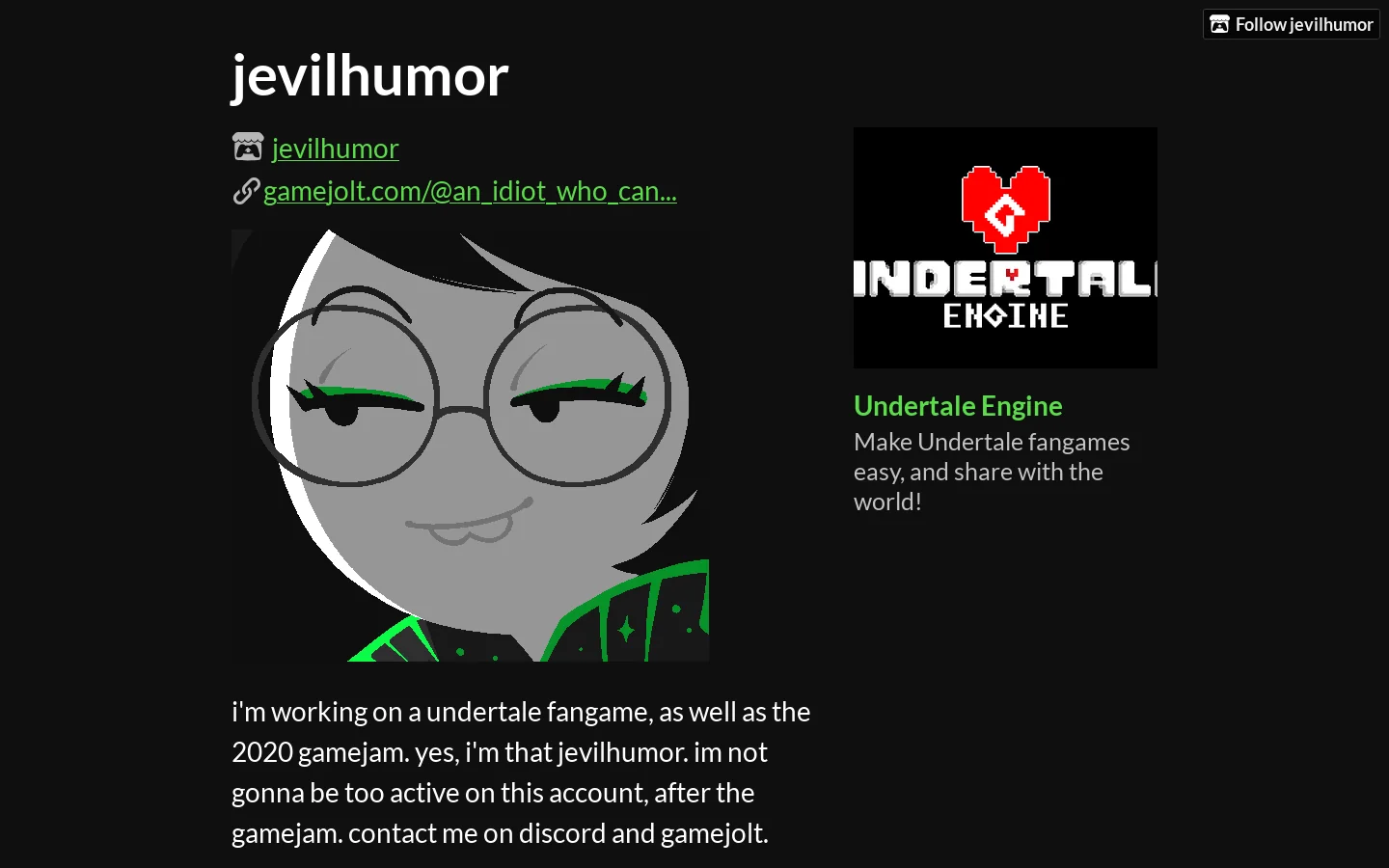 jevilhumor Homepage screenshot
