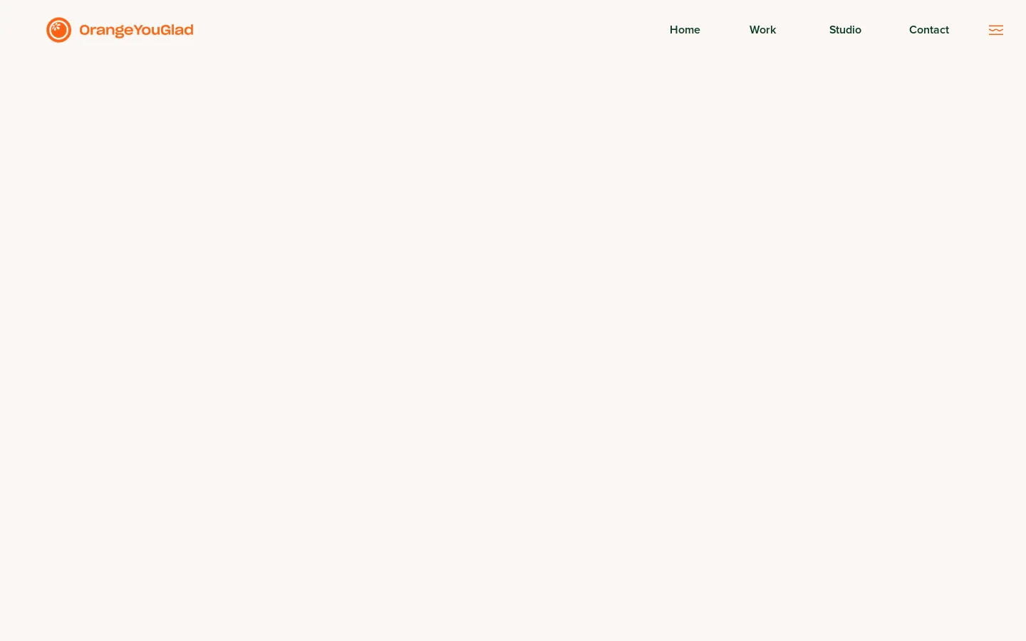 OrangeYouGlad Homepage screenshot