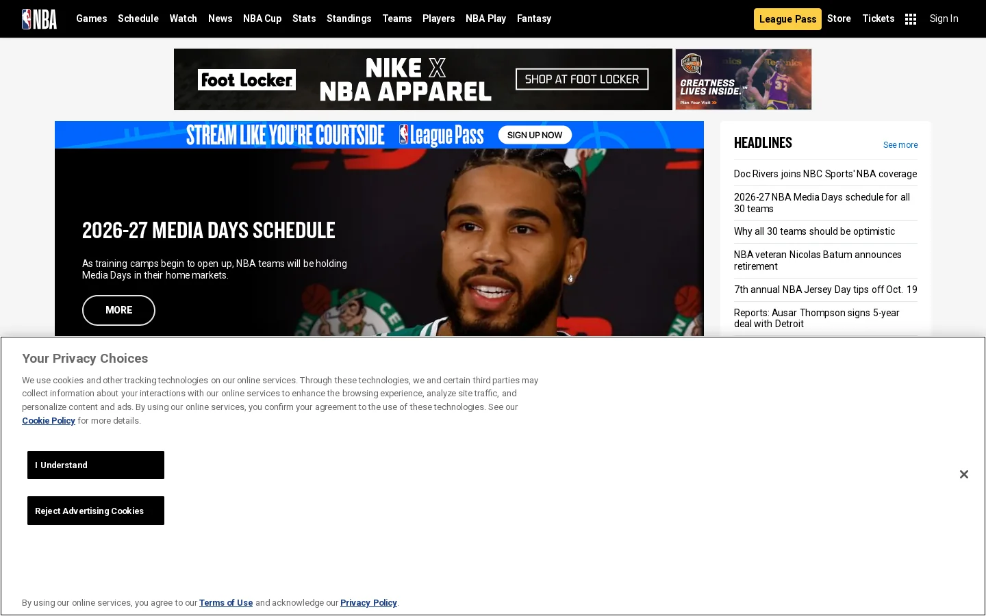 The Official Home of the Dallas Mavericks Homepage screenshot