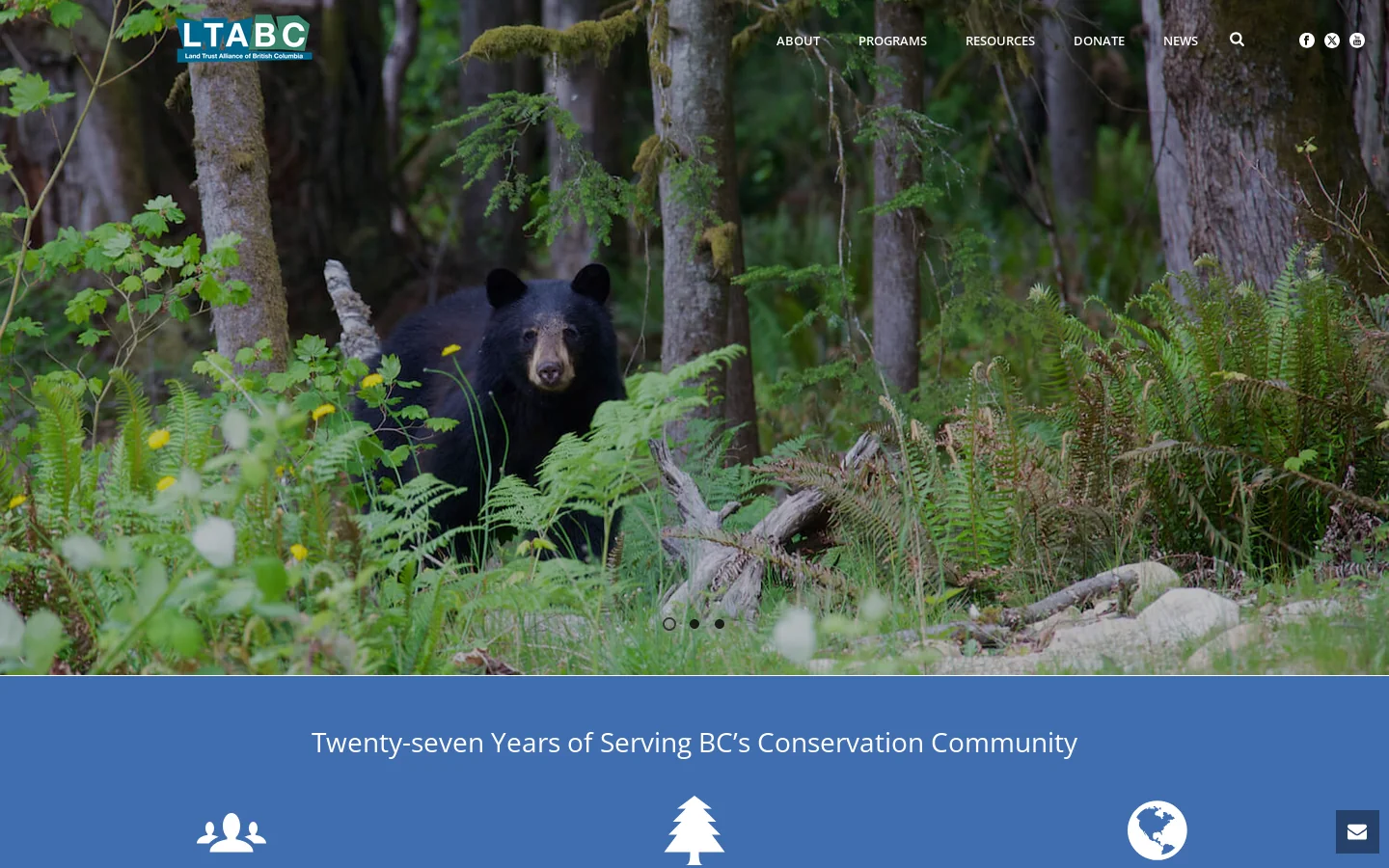 The Land Trust Alliance Homepage screenshot