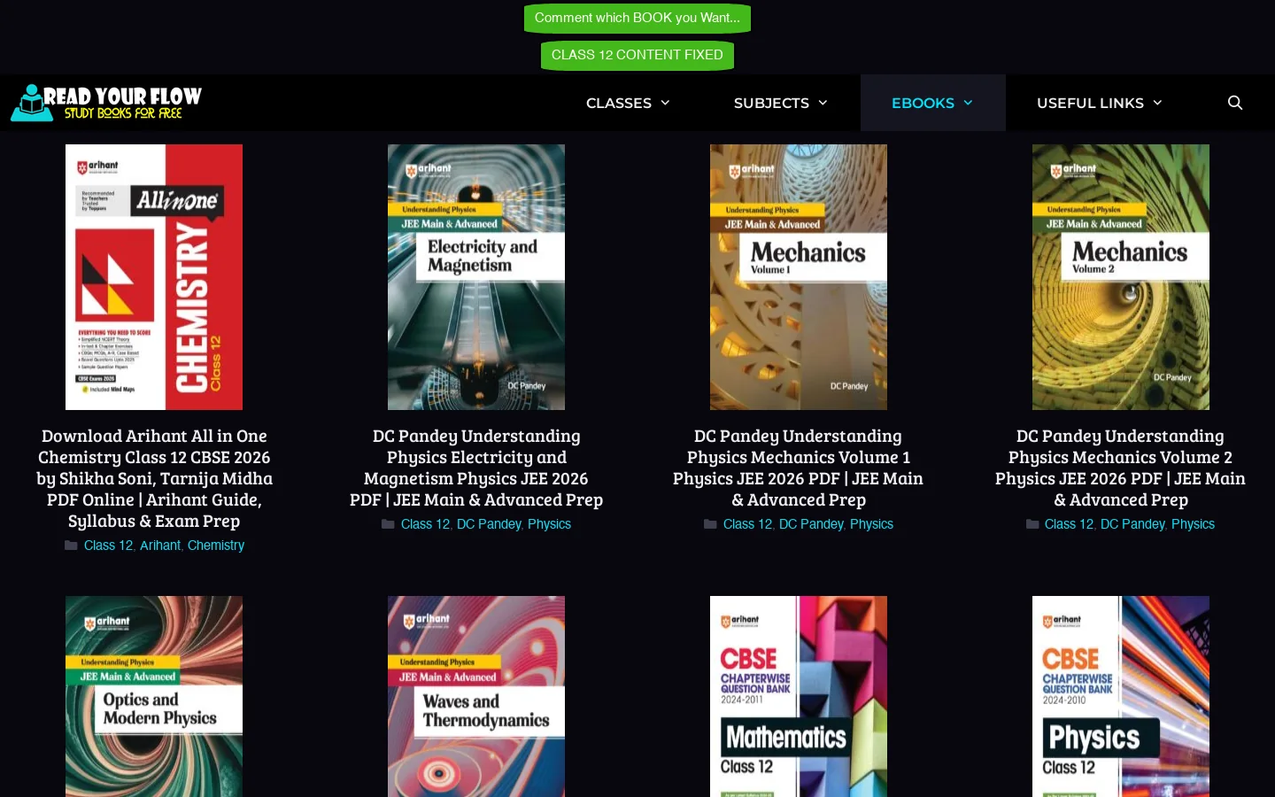 ReadYourFlow Homepage screenshot