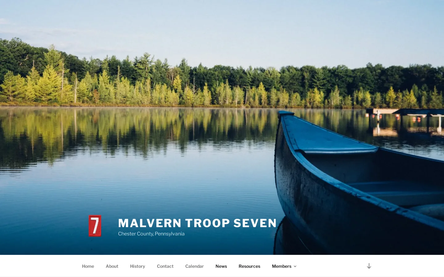 Malvern Troop Seven – Chester County, Pennsylvania Homepage screenshot