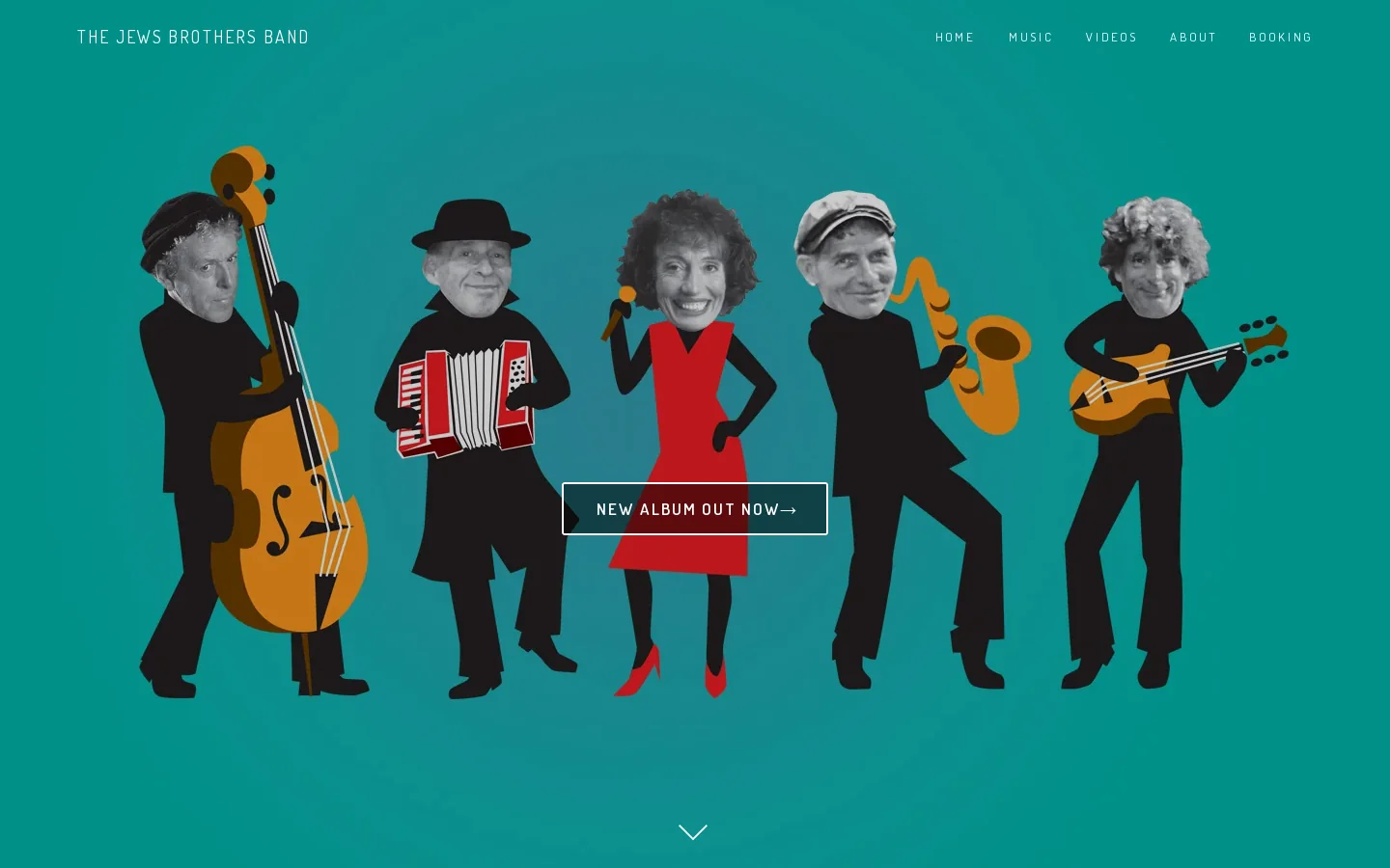 The Jews Brothers Band Homepage screenshot