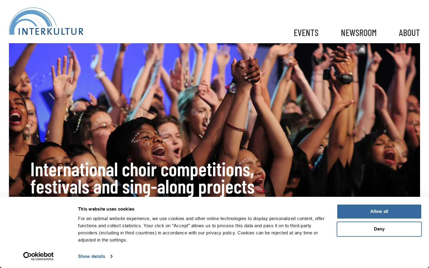 INTERKULTUR Homepage screenshot