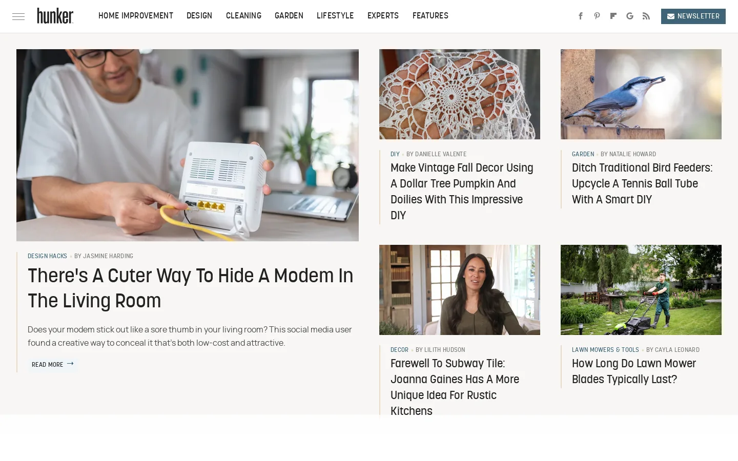 Hunker Homepage screenshot