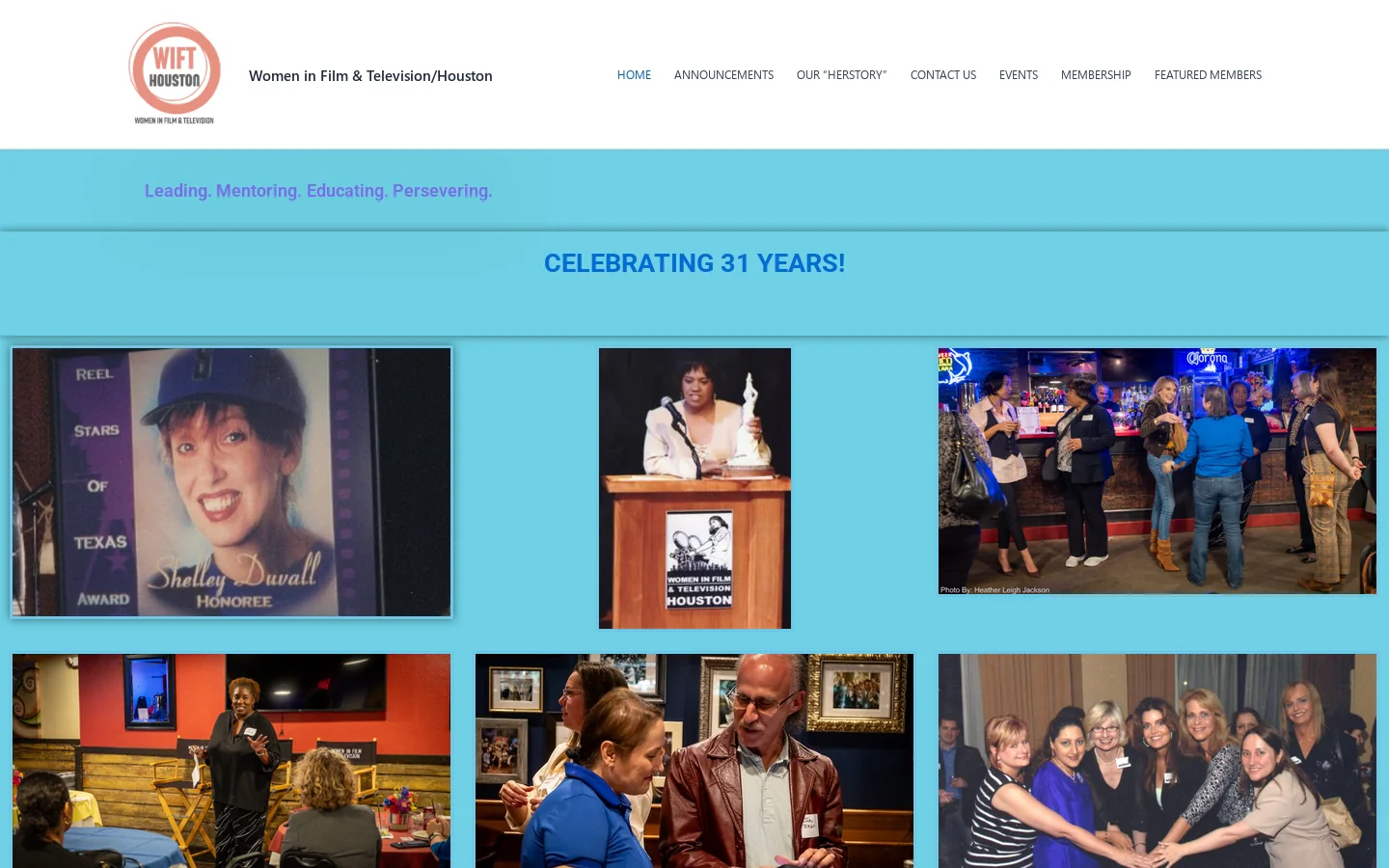Women in Film & Television/Houston – Our non-profit chapter was founded in 1995 by women joined together to give voice and support to others working in the film and television industry. Homepage screenshot