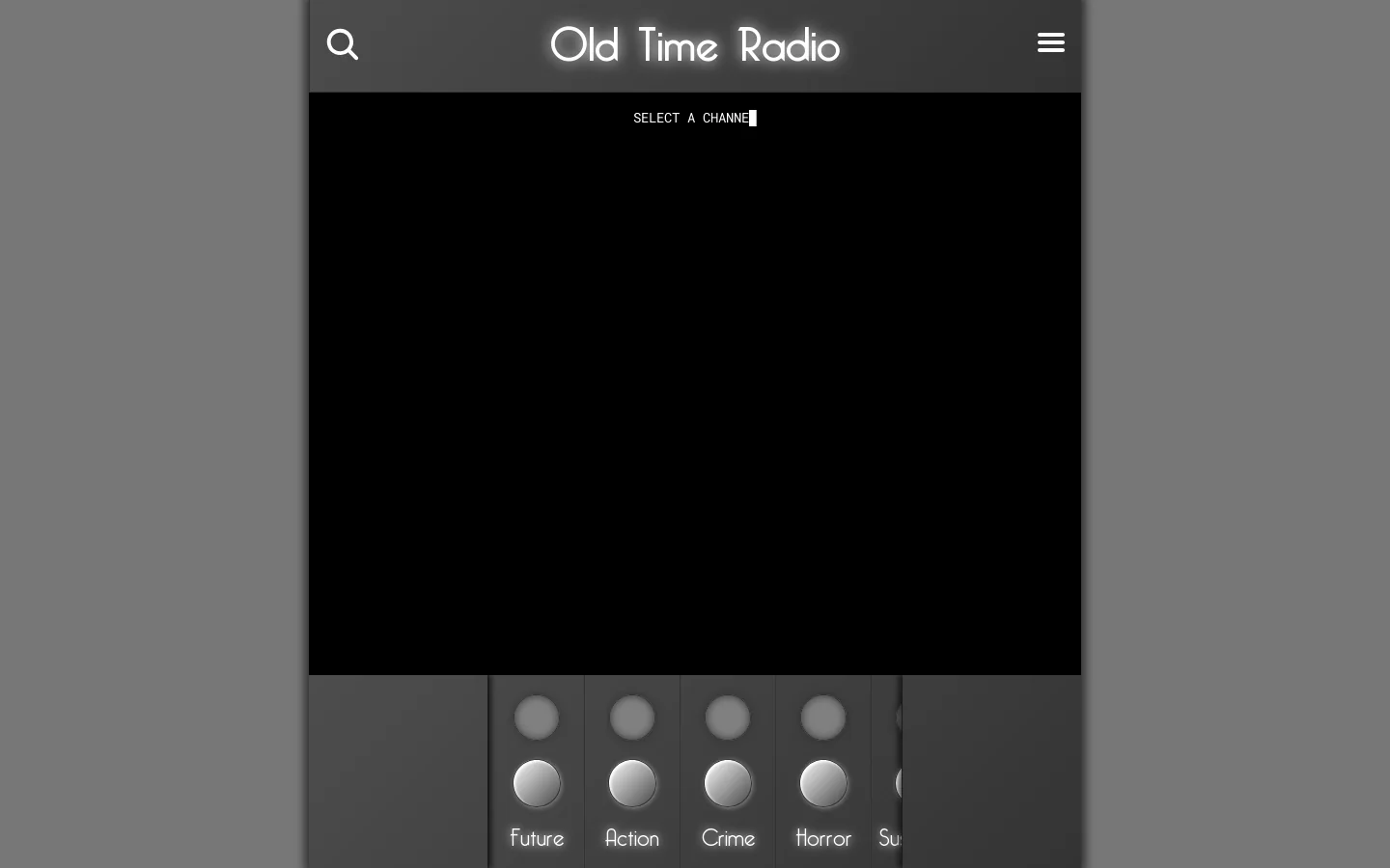 Old Time Radio Homepage screenshot